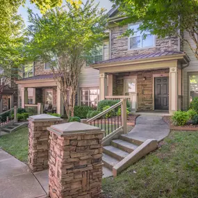 Exterior of townhome apartments