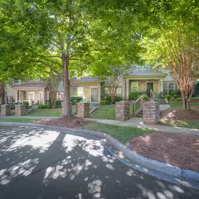 Tree lined entrance