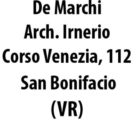 Logo van De Marchi Arch. Irnerio