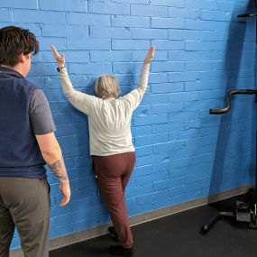 Wall slides help your shoulders