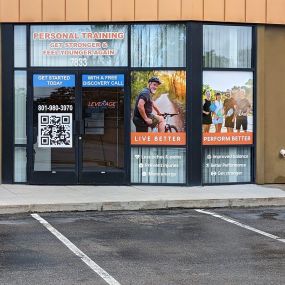 Window signs for longevity personal training