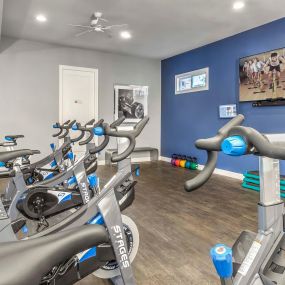 Fitness center with cardio equipment