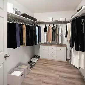 Large walk-in closet