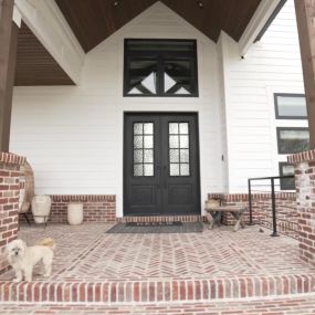 Brick installation on a new home