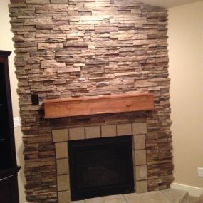 Stone Fireplace Interior Installation Service Cache Valley UT