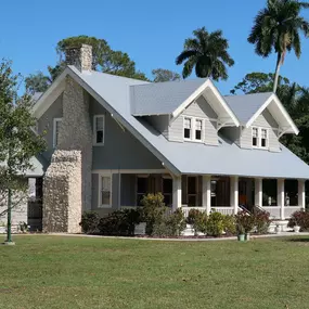 Siding and brick home