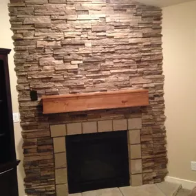 Stone Fireplace Interior Installation Service Cache Valley UT