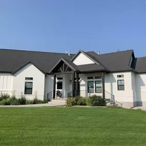 Large home after exterior services in Cache Valley