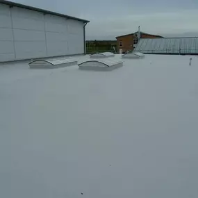 commercial roof with waterproofing