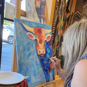 Private art lessons are also available. Acrylic painting, colored pencil, sketching are just a few of the offerings.  E mail for details