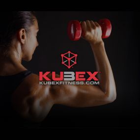 Kubex Fitness woman lifting a weight