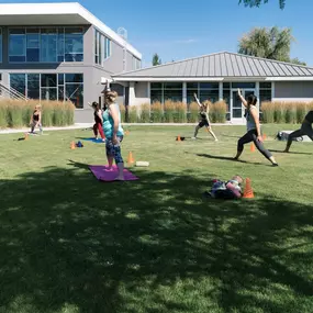 Outdoor fitness class at Kubex Logan, UT