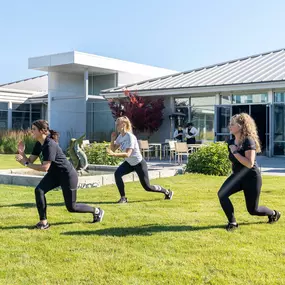 Outdoor fitness class at Kubex Logan, UT