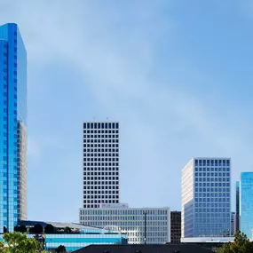 Skyline views of Greenway Plaza from Camden Greenway Apartments in Houston, TX