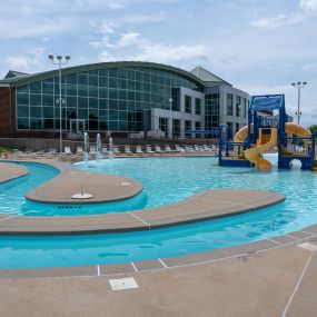 Have some summer fun with the family and beat the heat at our outdoor aquatic center. As a RiverChase member, or even a daily visitor, come enjoy our water slides, water play area, lap lanes, and other great amenities!