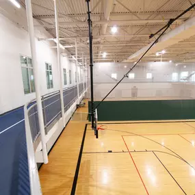 Play basketball, a game of pickleball, or run on our indoor track all year long.