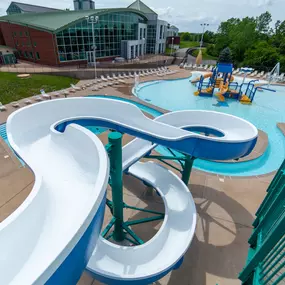 Have some summer fun with the family and beat the heat at our outdoor aquatic center. As a RiverChase member, or even a daily visitor, come enjoy our water slides, water play area, lap lanes, and other great amenities!