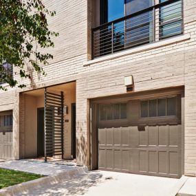Townhome private garages