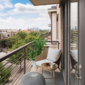 Private balconies with stunning views