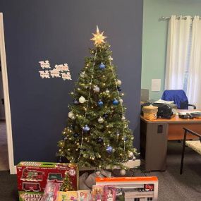 We just received some donations for our Toys for Tots drive! We are so excited to help this holiday season.