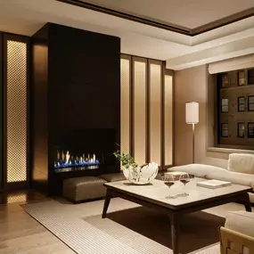 Corner Suite - Living Room - Evening