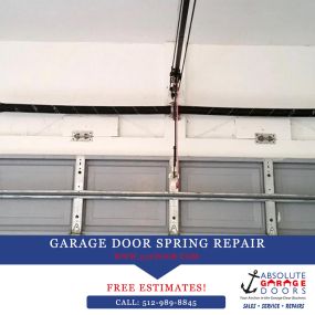 Georgetown TX  garage door spring repair by Absolute Garage Doors.