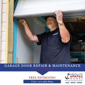 Georgetown TX  garage door repair by Absolute Garage Doors.