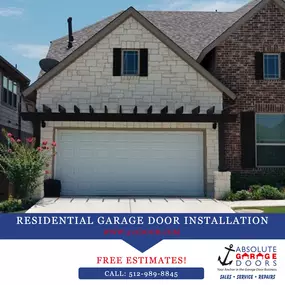 Georgetown TX  garage door repair by Absolute Garage Doors.