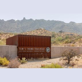 Toms thumb trailhead in mcdowell sonoran preserve