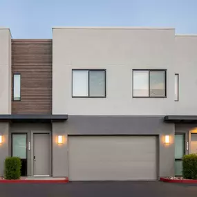 Camden North End Apartments Scottsdale Arizona townhome exterior garage and entrance