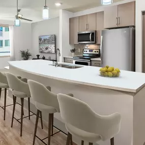 camden north end apartments scottsdale az contemporary style kitchen island stainless steel appliances