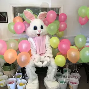 Easter bunny visits the office