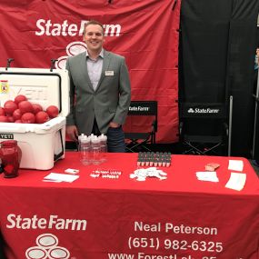 Neal Peterson booth at local expo