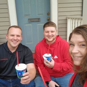 Celebrating National Selfie day with my team members and ice cream!