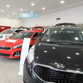 Inside the Kia Stourbridge dealership