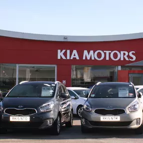 Outside the Kia Stourbridge dealership