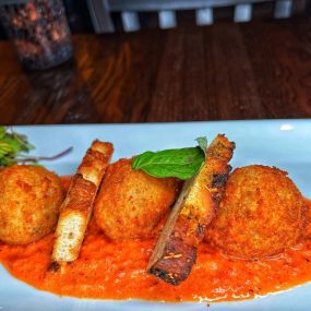 Risotto Arancini at Misto Restaurant in the Bronx