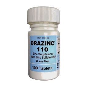 Orazinc - Zinc Supplement for prostate health, energy increase, hormone balancing, cardiovascular health, and protein synthesis. By Mericon Industries (Product)