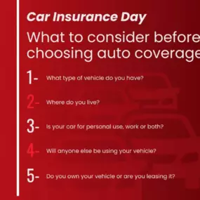 Happy Car Insurance Day, everyone! ????????
Feeling puzzled about choosing the right auto policy? Don't worry! My team and I are here to guide you through finding a policy that fits your needs.
Reach out for a complimentary auto insurance quote, and let's celebrate this day by securing your safety on the road!