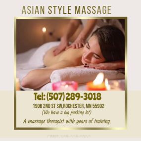 Massage techniques are commonly applied with hands, fingers, 
elbows, knees, forearms, feet, or a device. 
The purpose of massage is generally for the treatment of 
body stress or pain.