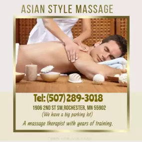 The full body massage targets all the major areas of the body that are most subject to strain and
discomfort including the neck, back, arms, legs, and feet. 
If you need an area of the body that you feel needs extra consideration, 
such as an extra sore neck or back, feel free to make your massage therapist aware and
they’ll be more than willing to accommodate you.