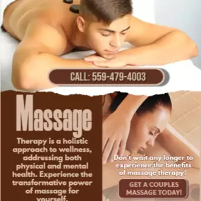 The full body massage targets all the major areas of the body that are most subject to strain and
discomfort including the neck, back, arms, legs, and feet. 
If you need an area of the body that you feel needs extra consideration, 
such as an extra sore neck or back, feel free to make your massage therapist aware and
they will be more than willing to accommodate you.