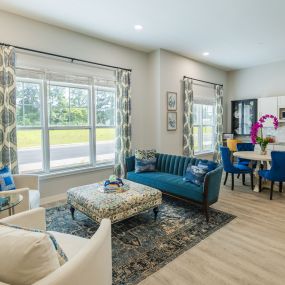 Assisted Living kitchen and living room