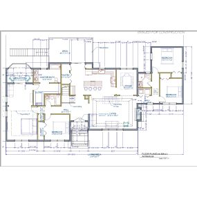 Residential new construction blueprints.