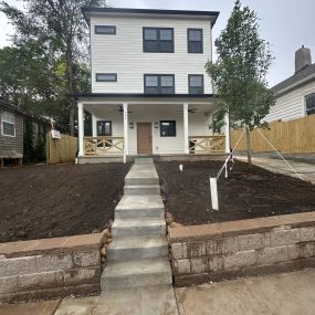 This midtown Atlanta student house is near completion.