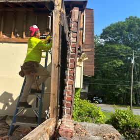 Building back after storm damage to this Cobb County home