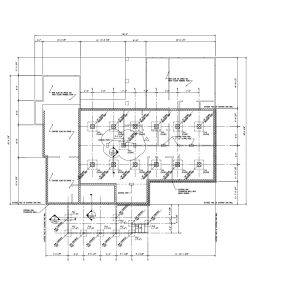 Dream home architectural blueprints.