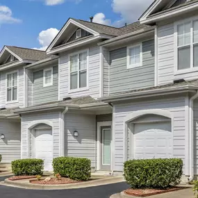 Attached garages at Camden Governors Village Apartments in Chapel Hill, NC