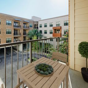 Spacious balcony