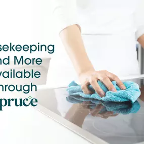 Spruce Services Housekeeping - convenient housekeeping, pet care services, household chores and more available through spruce: getspruce.com